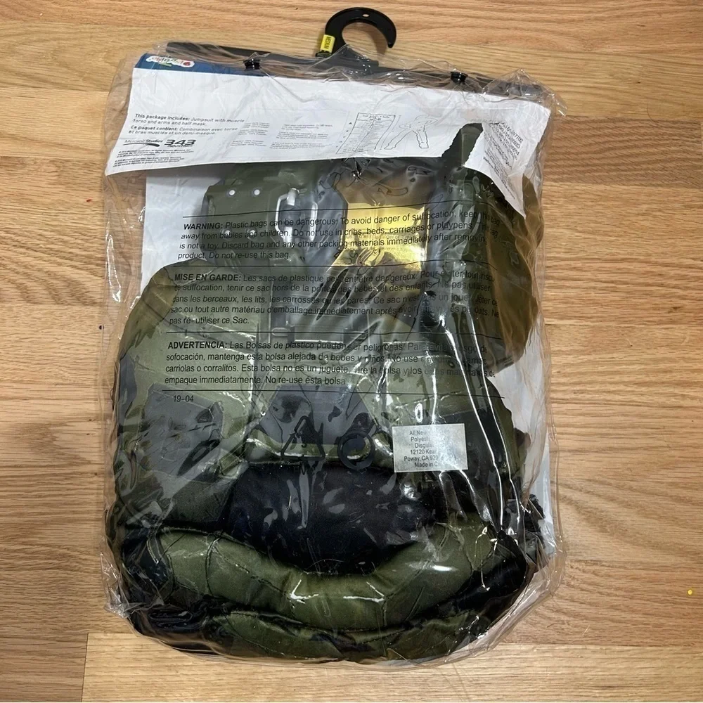 Halo Master Chief Halloween Costume Medium 7-8 Green Kids